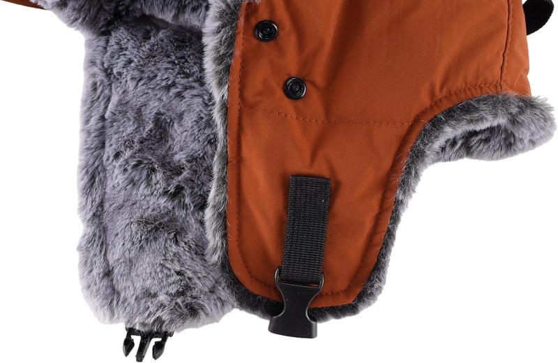 Connectyle Trapper Hat for Men Women Faux Fur Winter Hat with Ear Flaps Water-Resistant Hunting Hats Ushanka Skiing Cap - Image 4